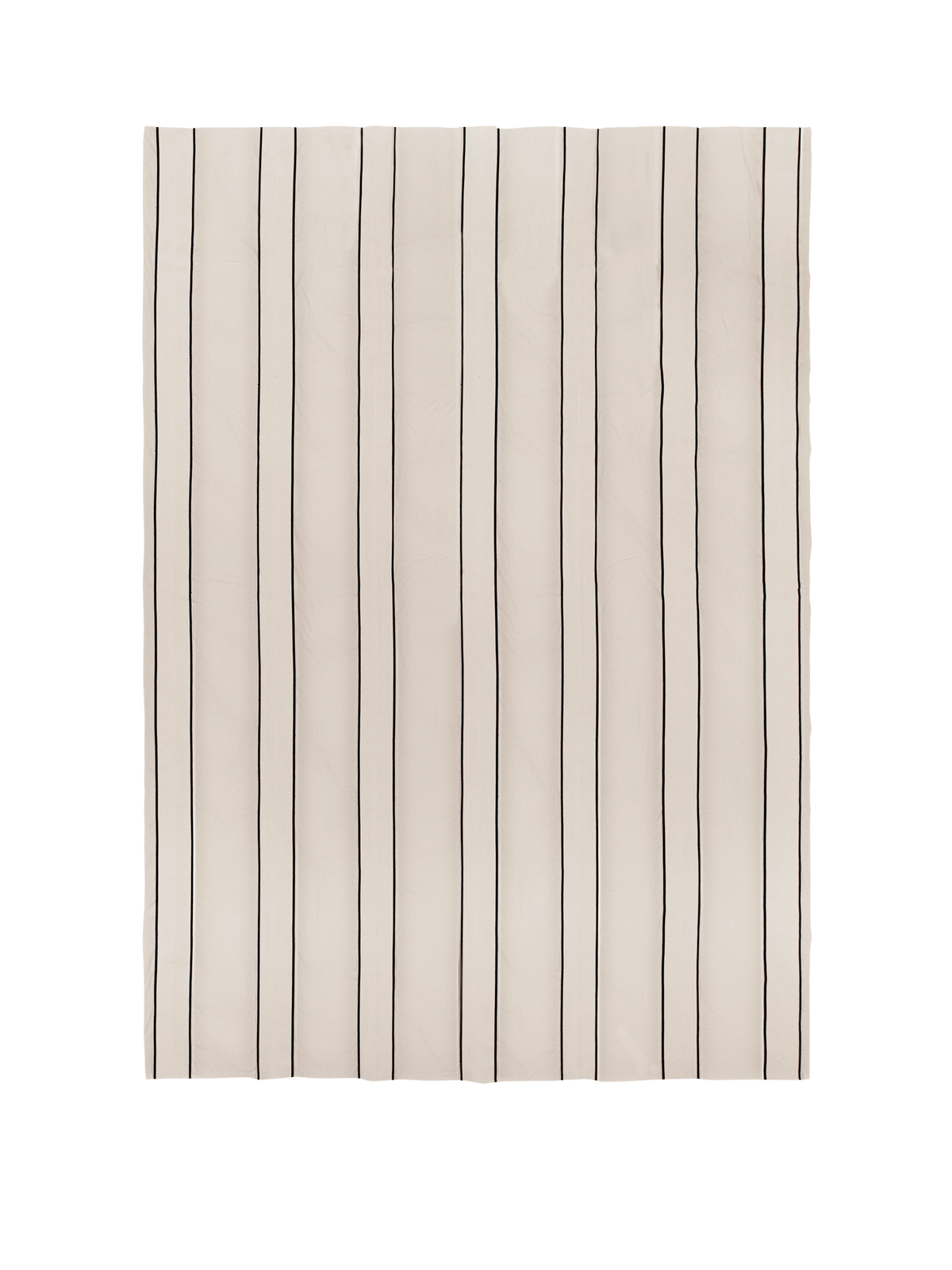 Twill-Tagesdecke – Einzelbett – Cremeweiß/Schwarz