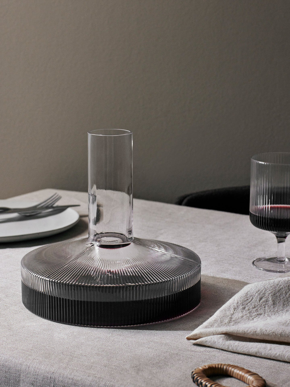 Ripple Weinkaraffe & Weingläser - 2er-Set - Geschenkset - Transparent