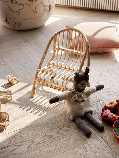 Kuku Puppenbett & Puppenstuhl - Natur - Geschenkset