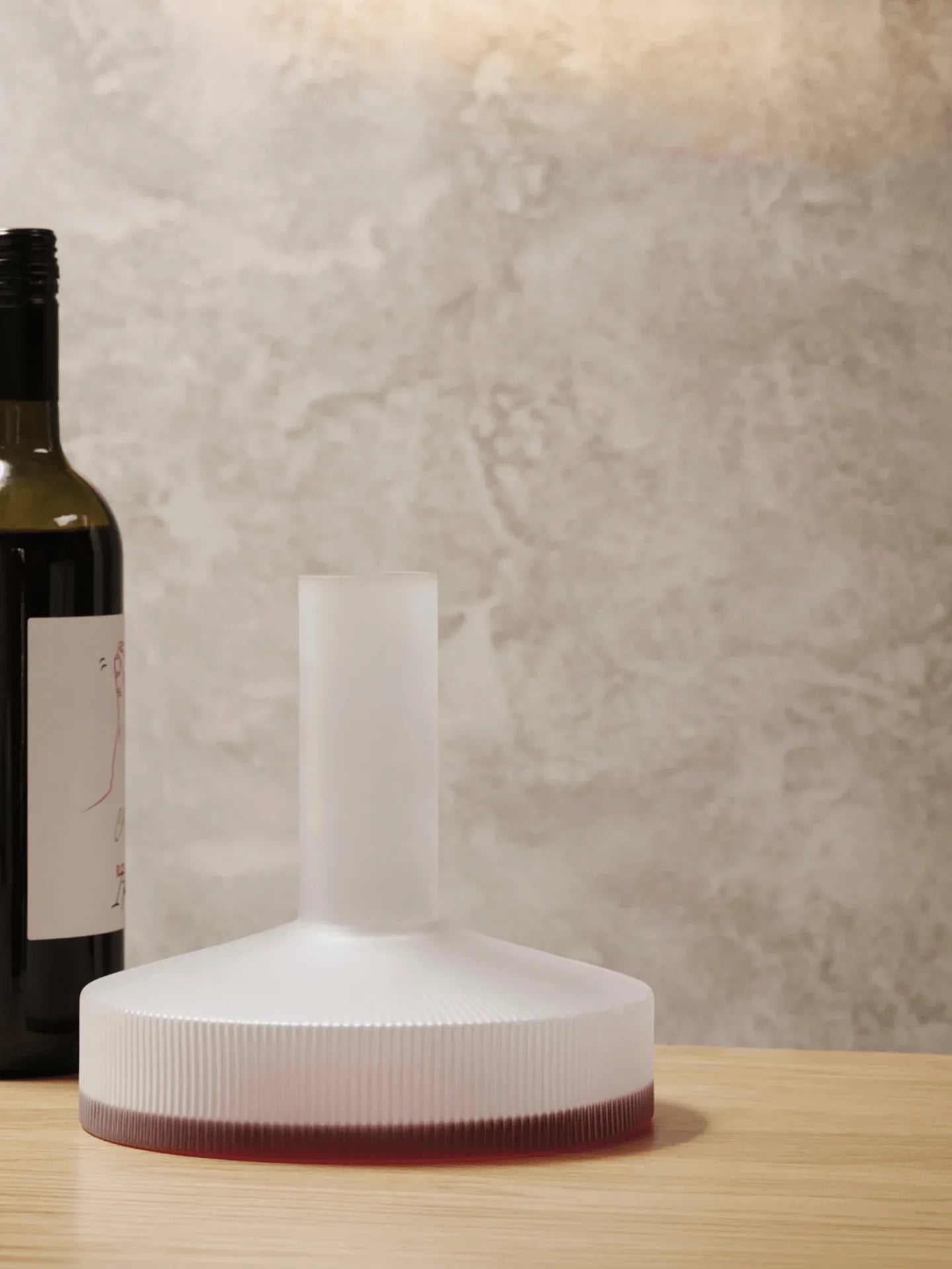Ripple Weinkaraffe & Weingläser – 2er Set – Geschenkset – Mattiert