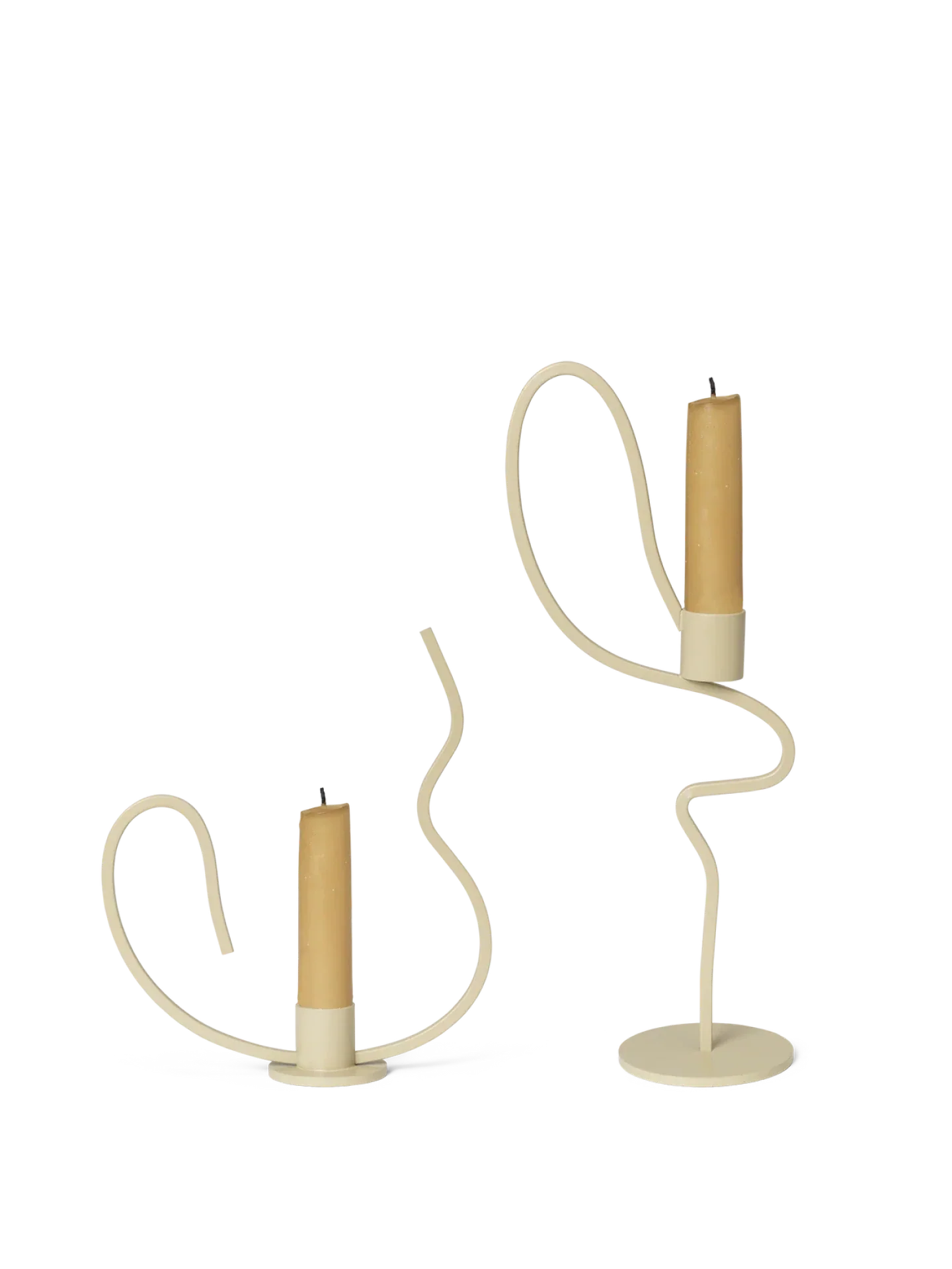 Kerzenständer Valse – Niedrig & Hoch – Geschenkset – Kaschmir