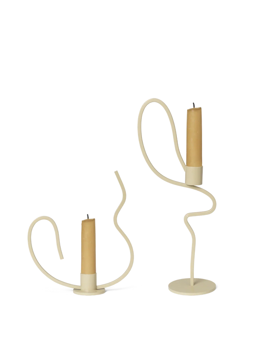 Kerzenständer Valse – Niedrig & Hoch – Geschenkset – Kaschmir