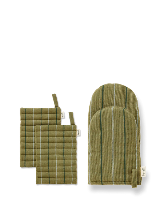 Ito Topflappen- & Ofenhandschuh-Geschenkset – Seetang