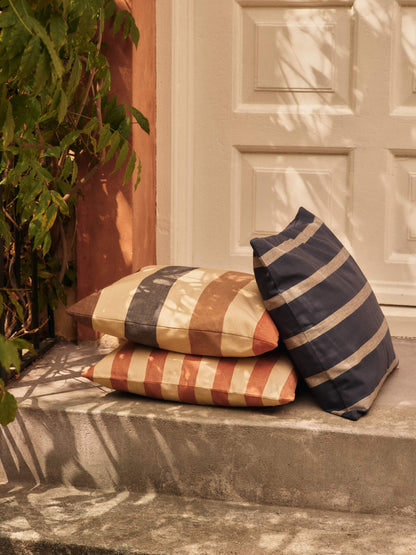 Strand Outdoor-Kissen – Burnt Ochre/Parchment