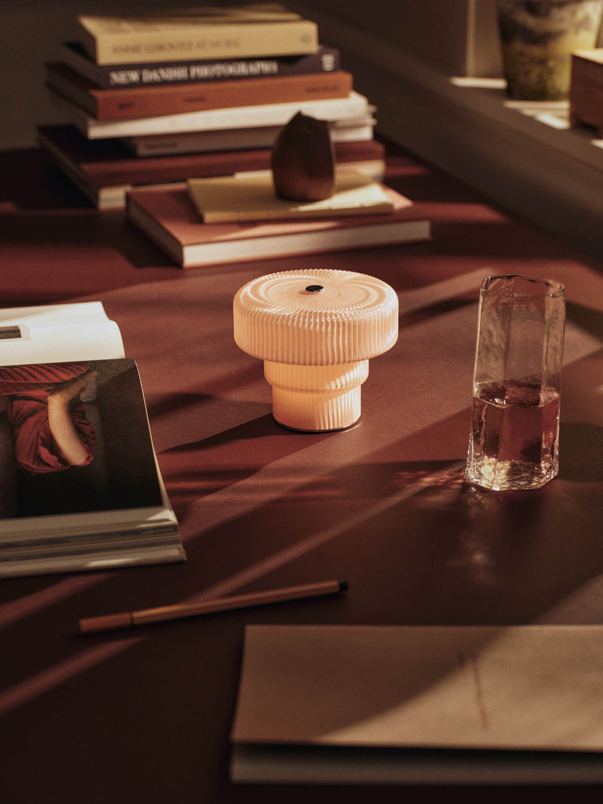 Ripple Portable Lampe - Blassrosa