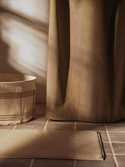 Chambray Duschvorhang – Olive