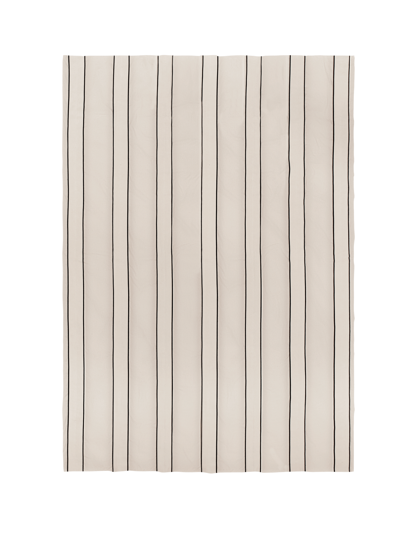 Twill-Tagesdecke – Einzelbett – Cremeweiß/Schwarz