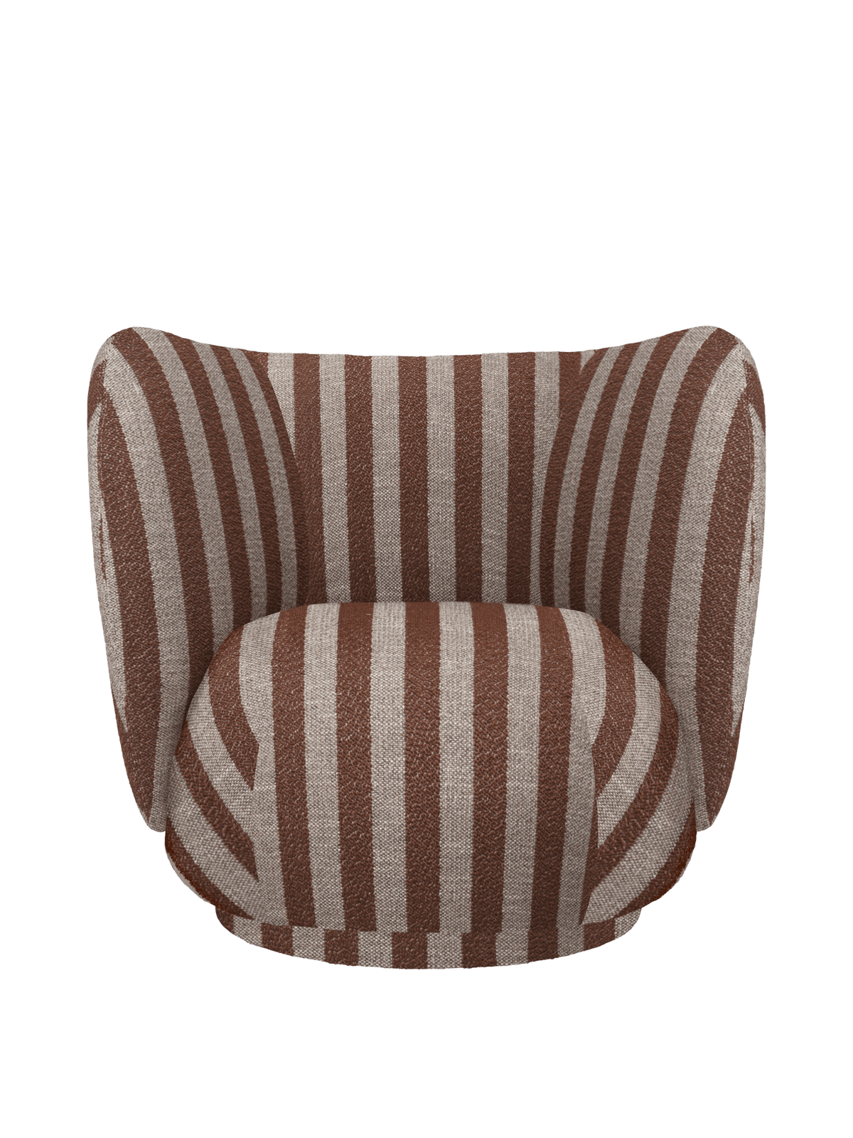 Rico Lounge Chair - Swivel - Louisiana - Sand/Chocolate