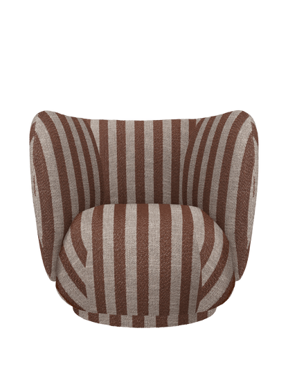 Rico Lounge Chair - Swivel - Louisiana - Sand/Chocolate