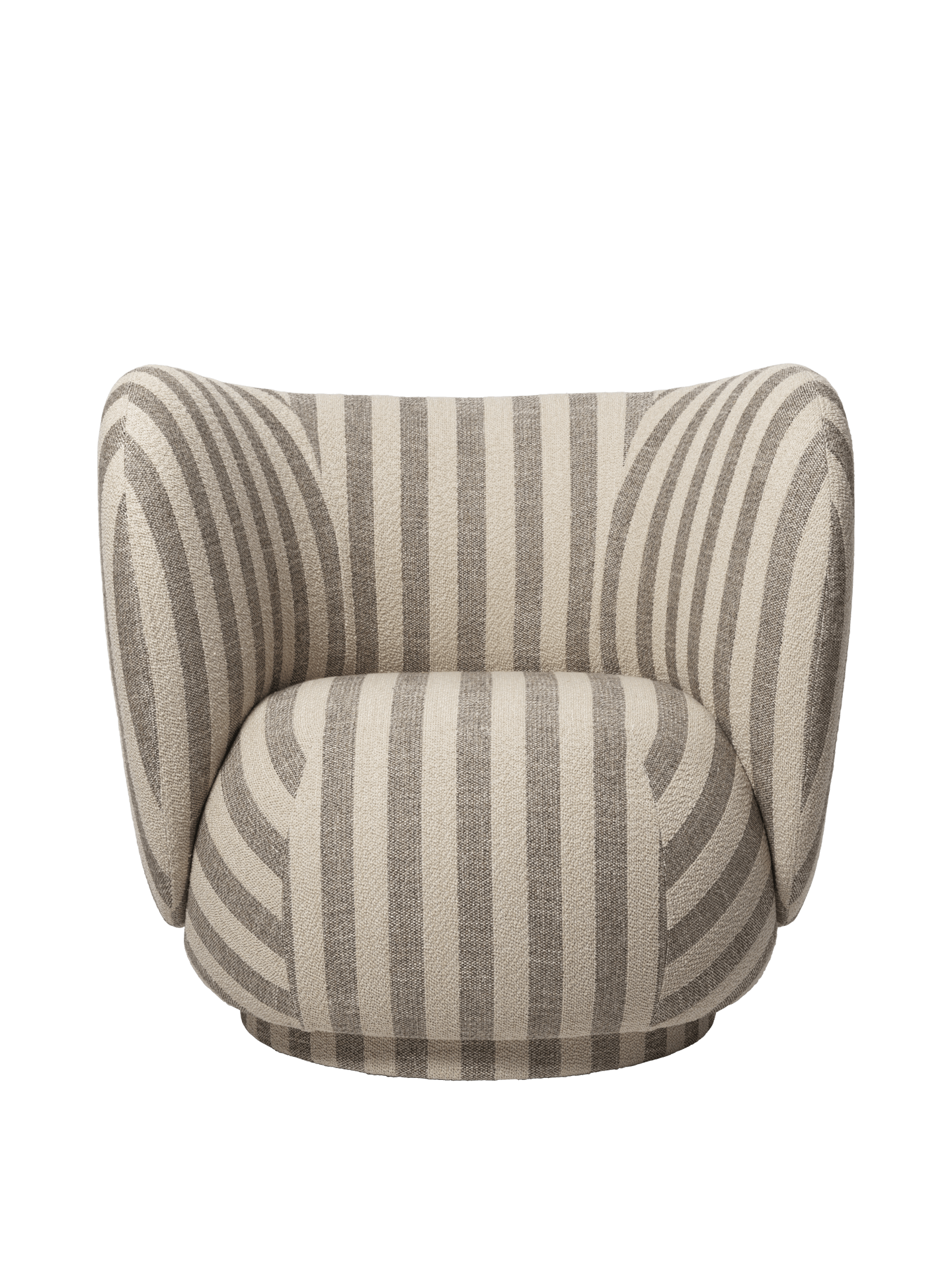 Rico Lounge Chair - Swivel - Louisiana - Sand/Off-White