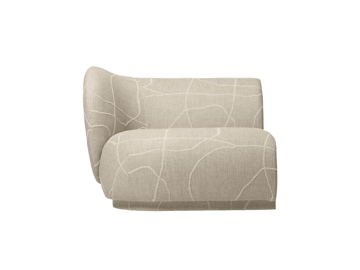Rico Sofa Armlehne Links – Can Lis – Sand/Off-White