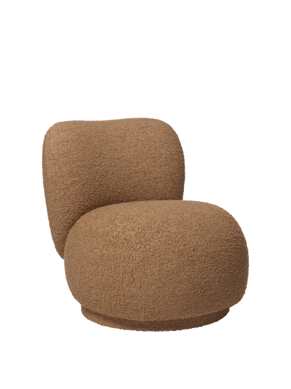 Rico Piccolo Loungesessel - Roh Bouclé - Tan
