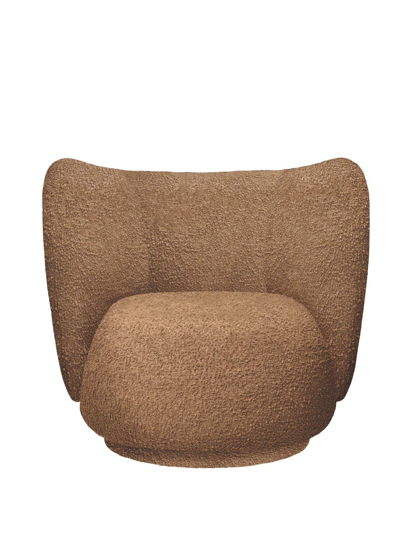 Rico Lounge Chair - Swivel - Rohbouclé - Tan
