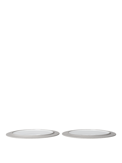 Sonae Kuchenteller - Ø25 - 2er Set - Grau/Weiß
