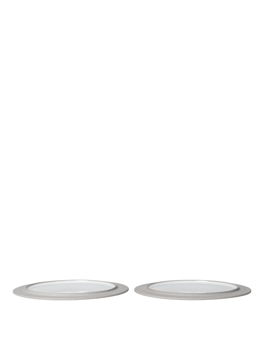 Sonae Kuchenteller - Ø25 - 2er Set - Grau/Weiß