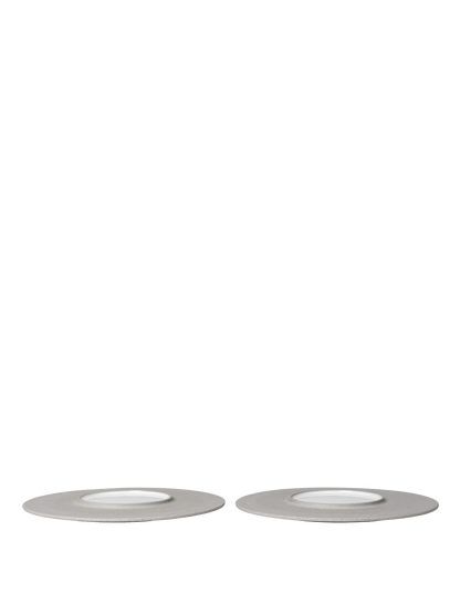 Sonae Kuchenteller - Ø25 - 2er Set - Grau/Weiß