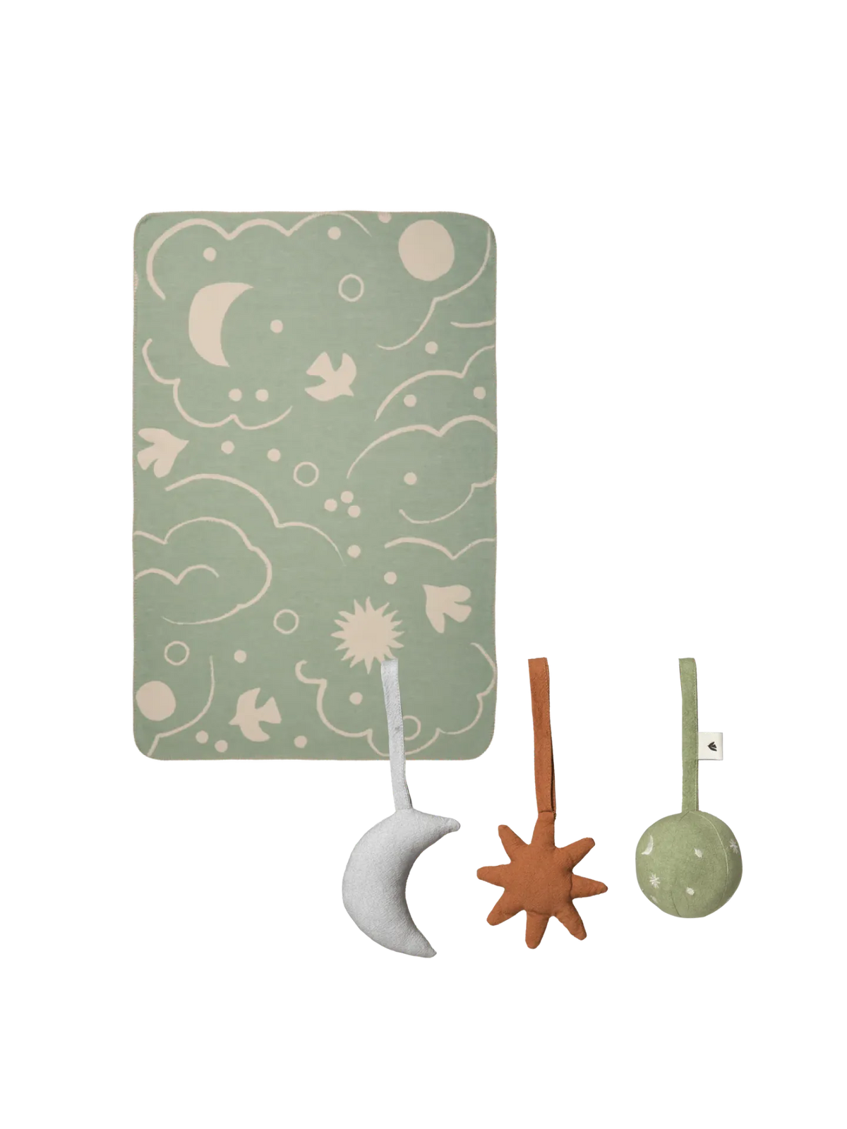 Geschenkset: Skye-Decke und Babyspielzeug