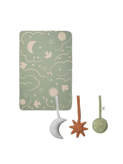 Geschenkset: Skye-Decke und Babyspielzeug