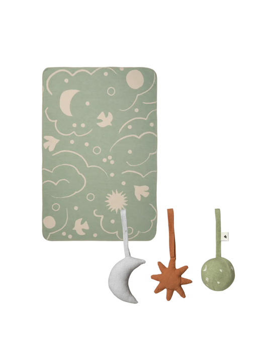 Geschenkset: Skye-Decke und Babyspielzeug