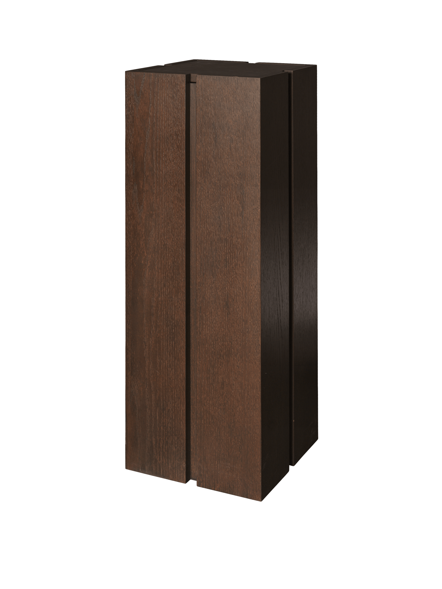 Paketsäule – Dunkel gebeizte Eiche