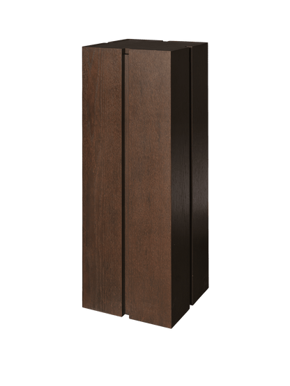 Paketsäule – Dunkel gebeizte Eiche