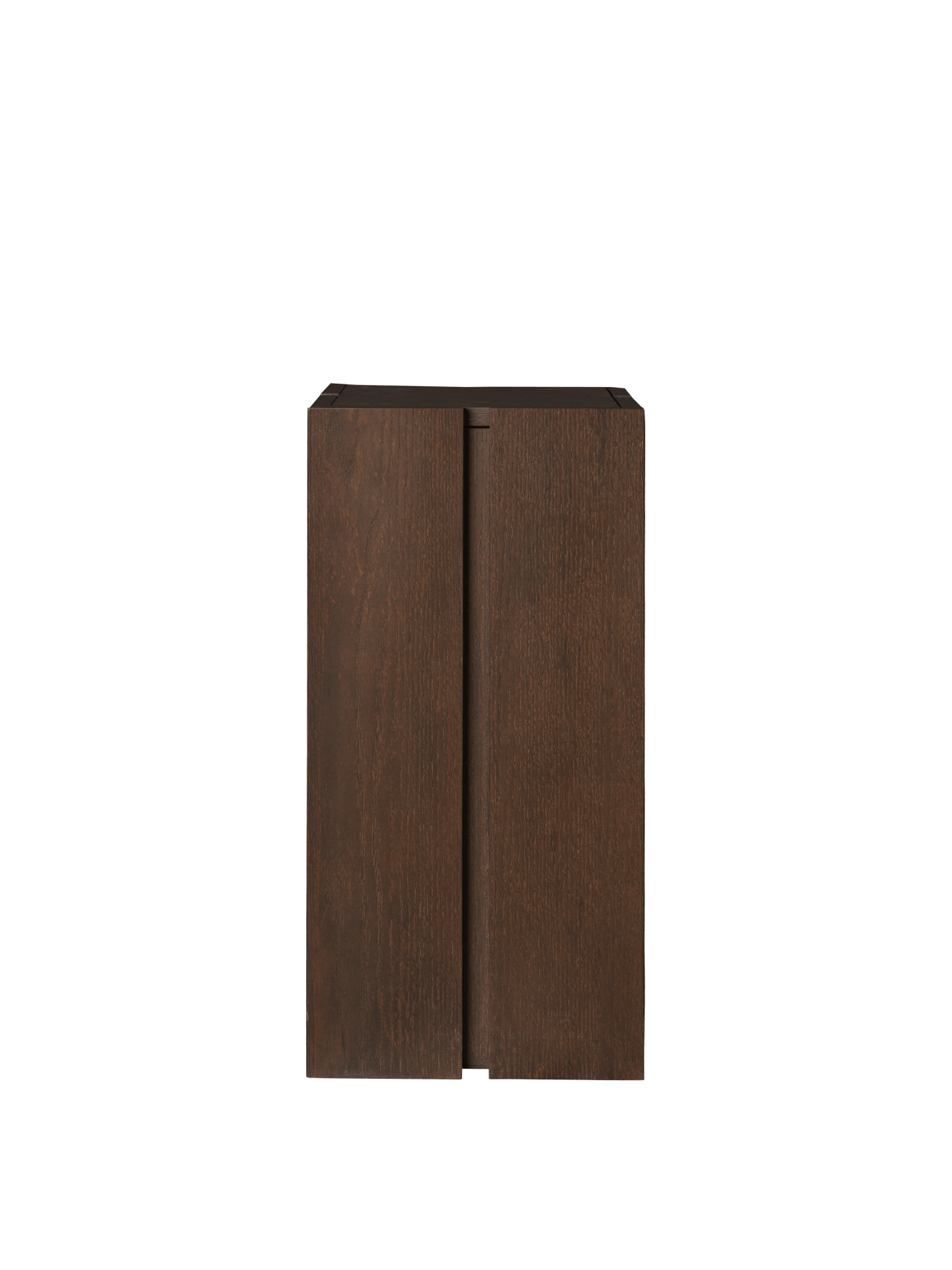 Paketsäule – Dunkel gebeizte Eiche