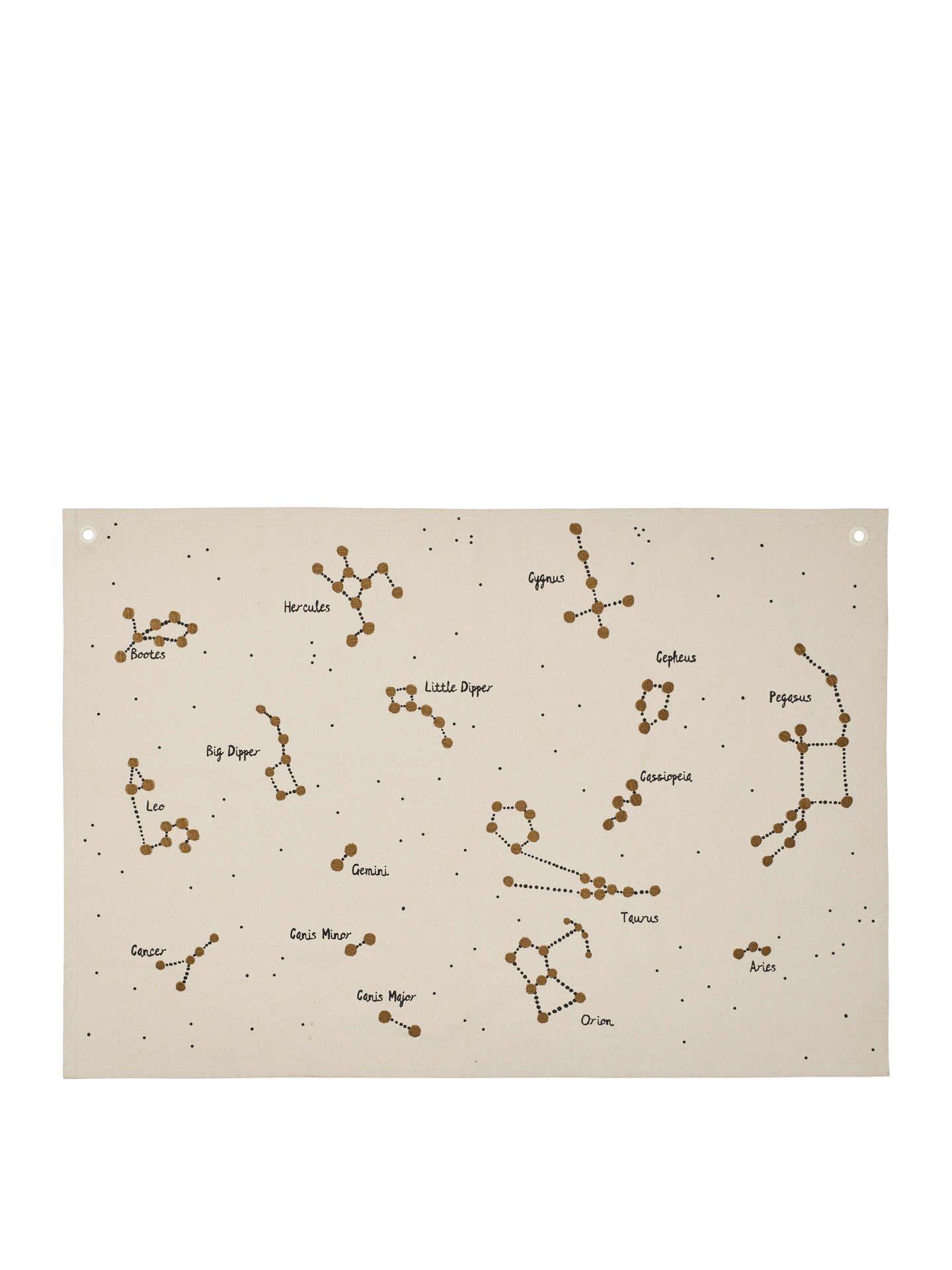 Sternbild-Stoffkarte – Ungefärbt