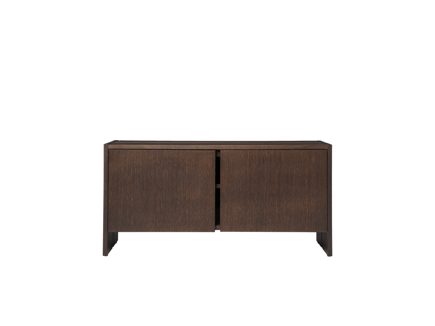 Paket-Flurschrank – Niedrig – Dunkel gebeizte Eiche