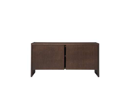 Paket-Flurschrank – Niedrig – Dunkel gebeizte Eiche