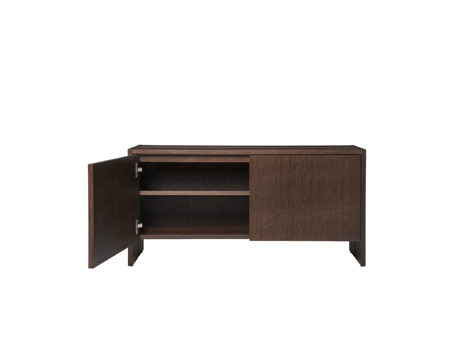 Paket-Flurschrank – Niedrig – Dunkel gebeizte Eiche