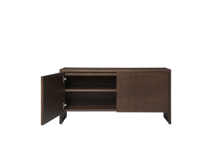 Paket-Flurschrank – Niedrig – Dunkel gebeizte Eiche