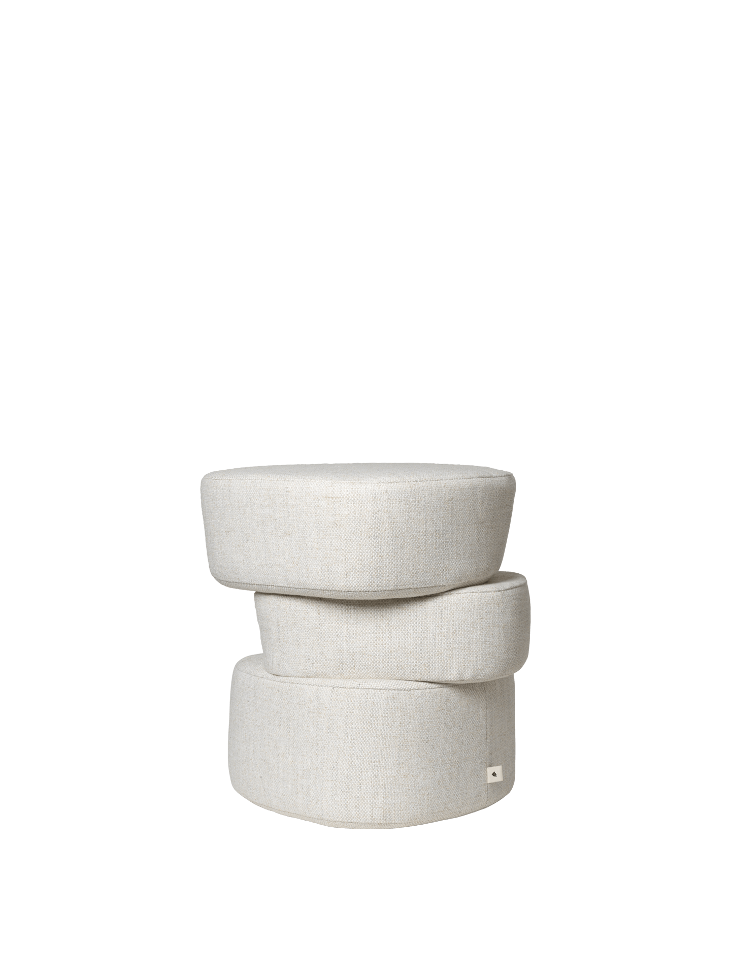 Plyo Pouf – Heftklammer – Cremeweiß
