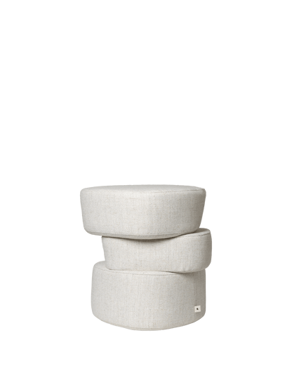 Plyo Pouf – Heftklammer – Cremeweiß