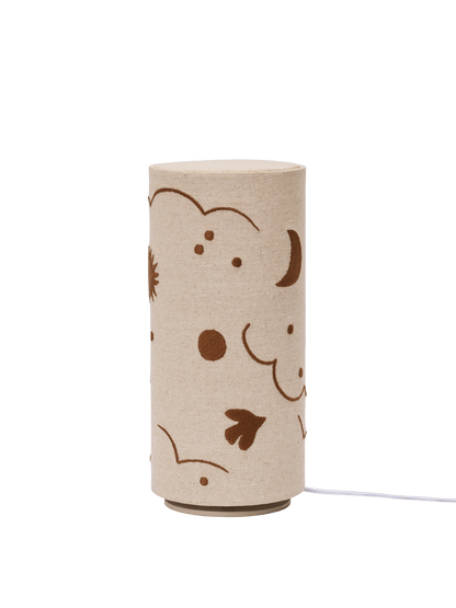 Skye Tischleuchte – Natur/Bronze