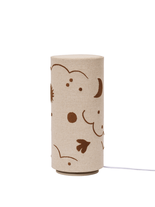 Skye Tischleuchte – Natur/Bronze