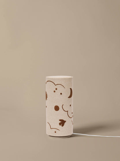 Skye Tischleuchte – Natur/Bronze