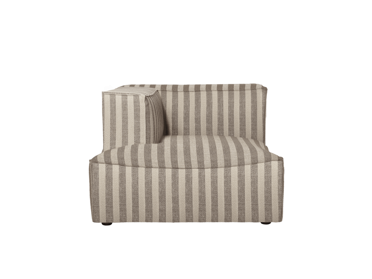 Catena Sofa Récamiere links L600 - Louisiana - Sand/Off-White