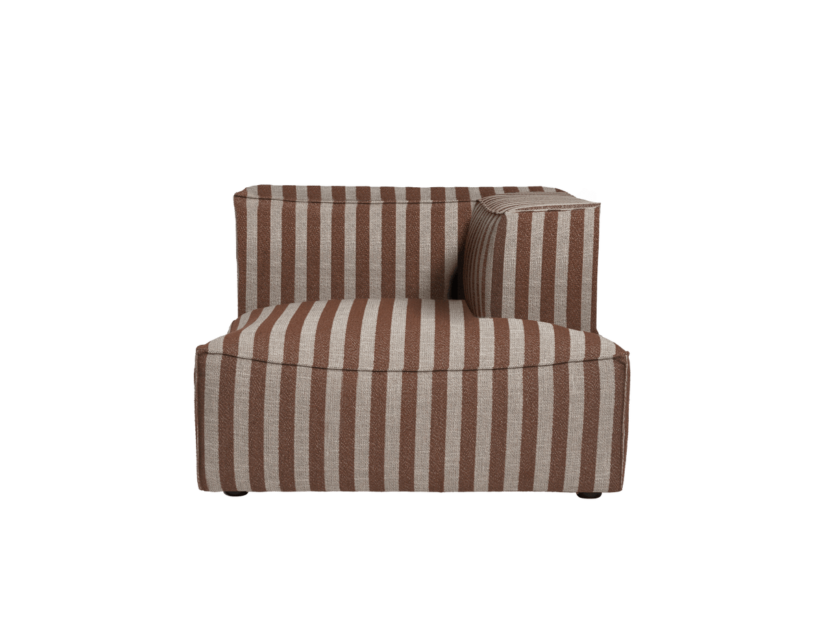 Catena Sofa Chaise Longue Rechts L601 - Louisiana - Sand/Chocolate