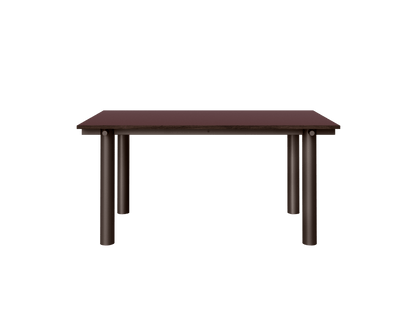 Esstisch Atura - Dunkle Schokolade/Burgundy Linoleum