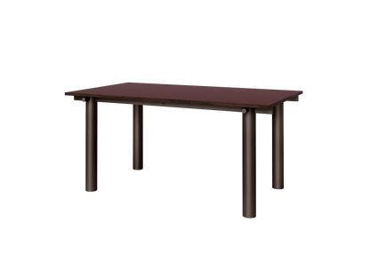 Esstisch Atura - Dunkle Schokolade/Burgundy Linoleum