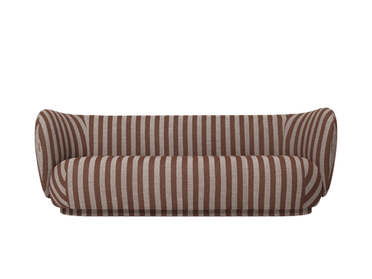 Rico Sofa 3-Sitzer - Louisiana - Sand/Chocolate