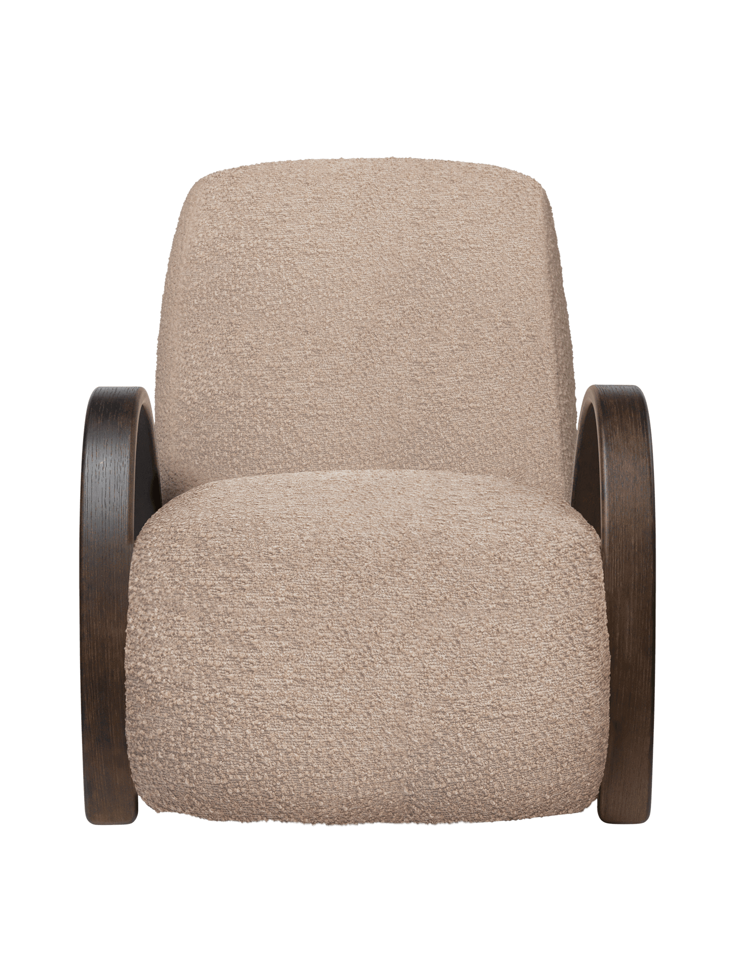 Buur Lounge Chair – Roher Bouclé – Natur
