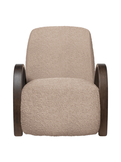 Buur Lounge Chair – Roher Bouclé – Natur