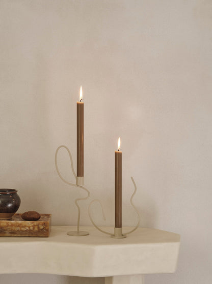 Kerzenständer Valse – Niedrig & Hoch – Geschenkset – Kaschmir