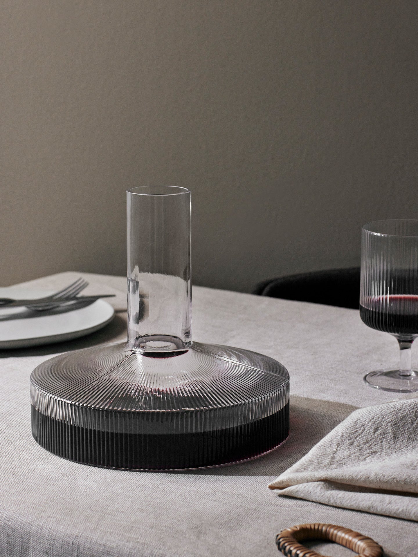Ripple Weinkaraffe & Weingläser - 2er-Set - Geschenkset - Transparent