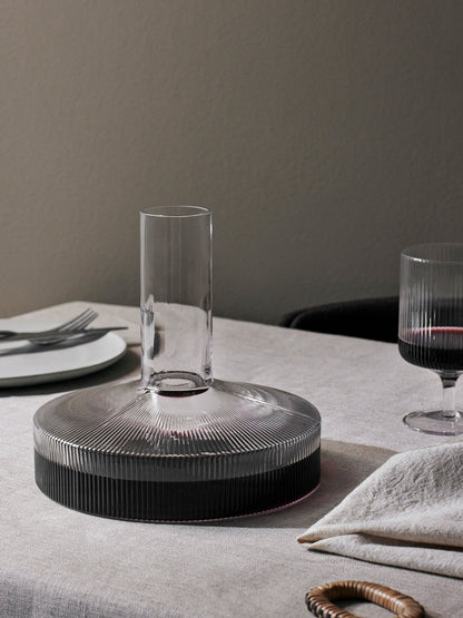Ripple Weinkaraffe & Weingläser - 2er-Set - Geschenkset - Transparent