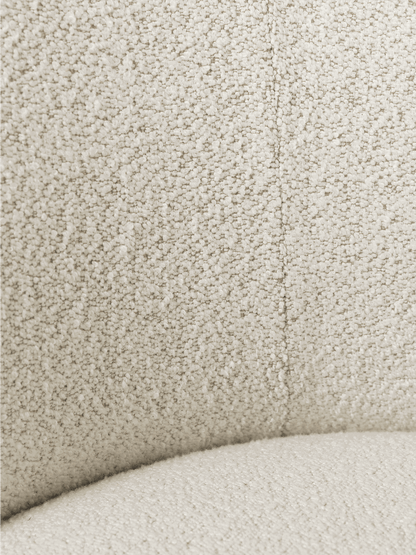 Rico Lounge Chair – Weicher Bouclé – Off-White/Sand