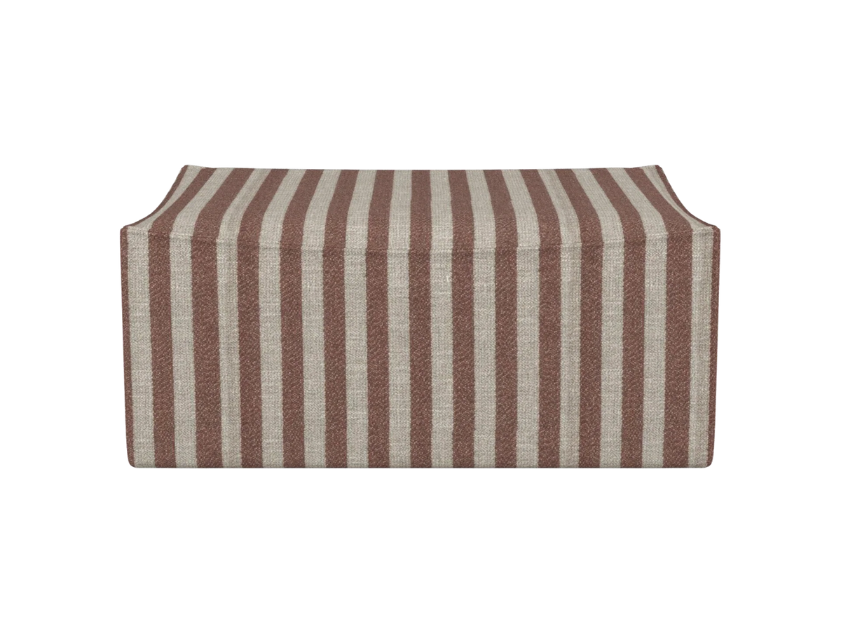 Catena Pouf Rechteckig S501 - Louisiana - Sand/Schokolade