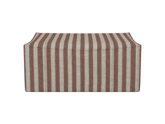 Catena Pouf Rechteckig S501 - Louisiana - Sand/Schokolade
