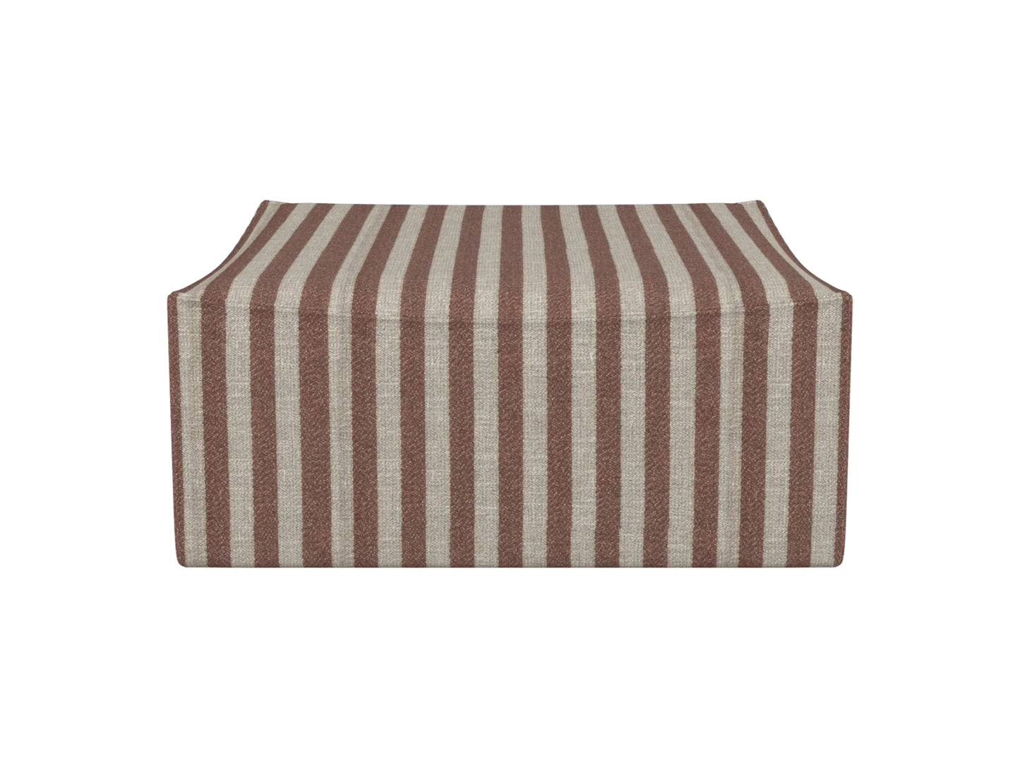 Catena Pouf Square S500 - Louisiana - Sand/Schokolade